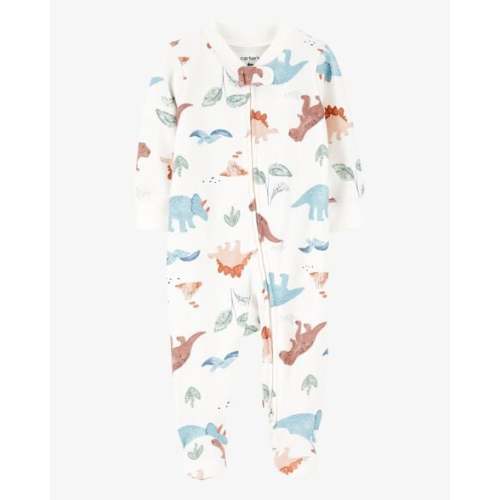 Baby Boy Dinosaur 2-Way Zip Cotton Sleep & Play Pajamas - Carter's | Carter's
