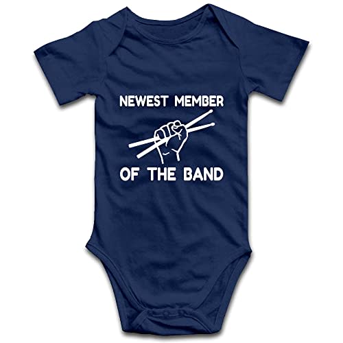 Newest Member of The Band Baby Onesie Bodysuit Short Sleeve/Sleeveless/Long Sleeve Rompers Gift for Drummer