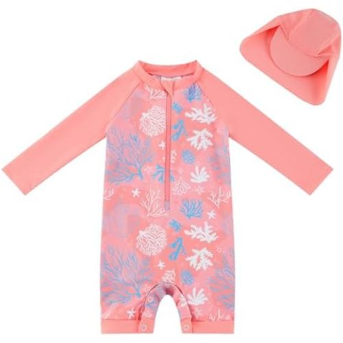 UMELOK Baby Girl Swimsuit Infant UPF 50+ Bathing Suit Size Months