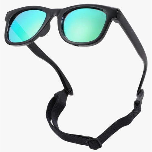 COASION Bendable Flexible Polarized Newborn Baby Sunglasses with Strap for Infant Boys Girls Age 0-12 Months CA8042