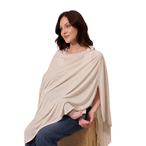 Solly Baby Nursing Cover - Driftwood Stripe