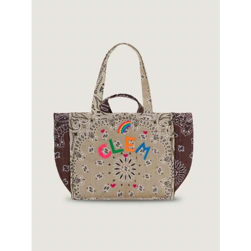 Small personalized cabas tote for women - Large embroidery