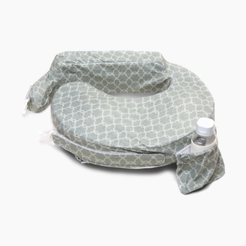 Deluxe Nursing Pillow - Flower Key Gray