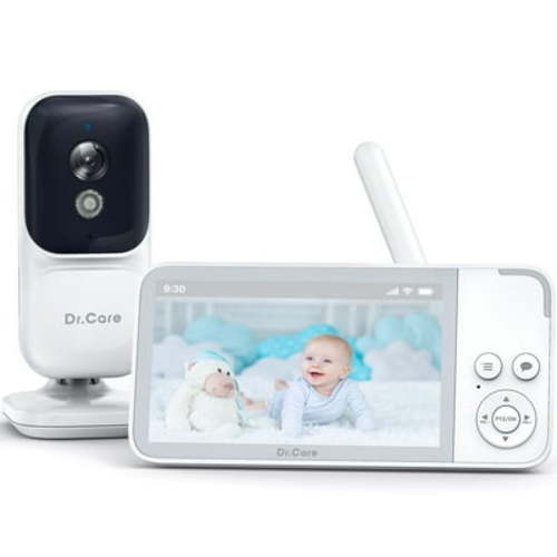 Dr.Care 3.5" Video Baby Monitor with 4X Zoom Camera, 2-Way Audio, Video Recording, Night Vision