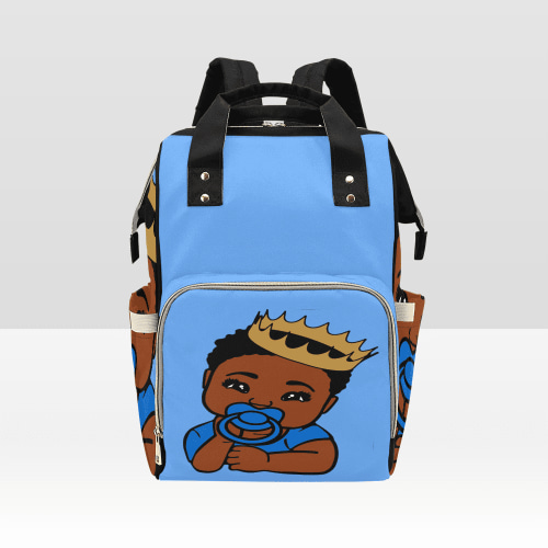 Prince Diaper Bag Backpack, Large Capacity Nursing Bag Waterproof Wide Open Travel Nappy Bag for Baby Care