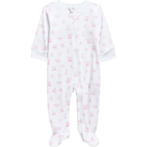 Print Pima Cotton Footie, 0-3M