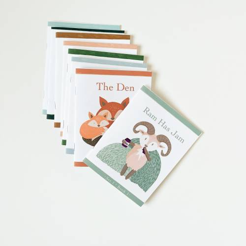 Set 2 - Montessori Beginner Books Level 1 -Beginner Reader Phonics Book Set -Early Reader Ram Has Jam Series