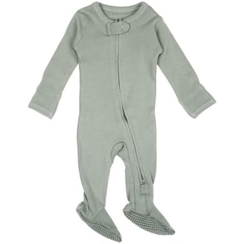 L'ovedbaby Unisex Baby Organic 2-way Zipper Footie