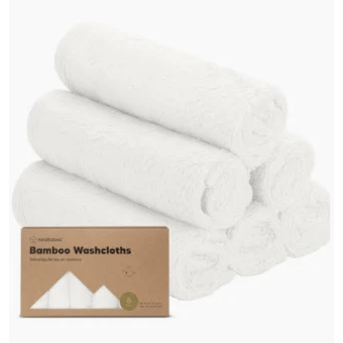 6-Pack Baby Bamboo Wash Cloths
