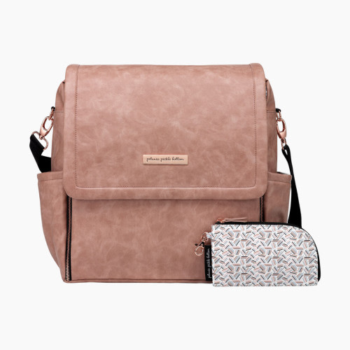 Petunia Pickle Bottom Boxy Diaper Bag  Backpack - Dusty Rose Leatherette