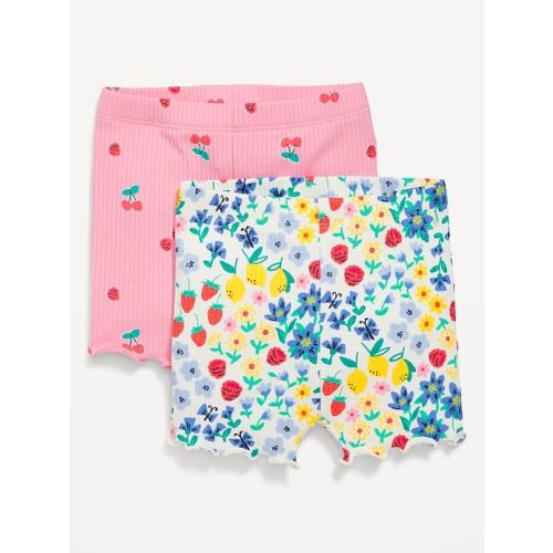 Rib-Knit Biker Shorts 2-Pack for Baby