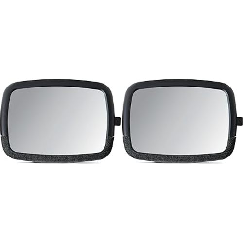 Munchkin Baby Car Mirror, Rear Facing Car Seats | Pivot 360 | Adjustable | Black | 2 Pack