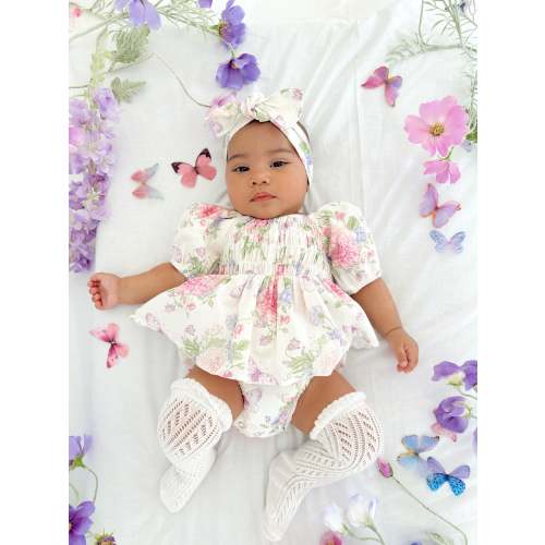 Fairy Garden Baby Girl Floral Romper