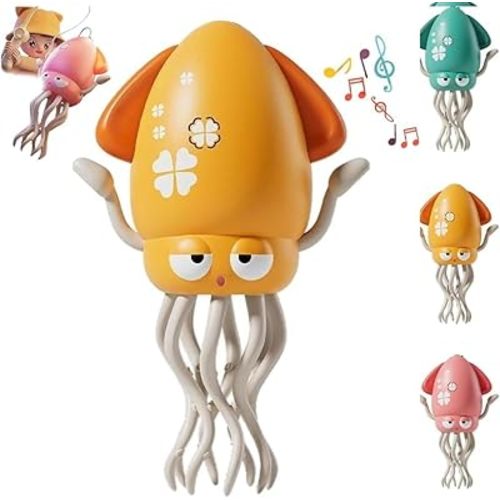 Electric Magic Dancing Octopus Toy,Crawling Dancing Octopus Toy,Electric Auto-Avoid Crawling Octopus with LED & Music,Creative Crazy 8Leg Action Crawling Octopus,for Indoor Play Sensory Development