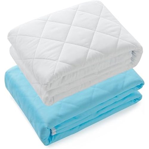KANECH Washable Waterproof Incontinence Bed Pads - 44"x52"(2Pack) - Heavy Absorbency Reusable Underpads for Adults, Elderly and Kids - Slip Resistant Mattress Protector