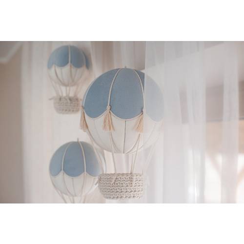 Set of Hot Air Balloons Decoration, Baby Blue Balloons, Nursery Decoration, Decorative Balloons, Baby Room Decor, Kids Room Decor