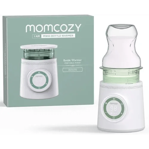 Momcozy Portable Bottle Warmer for Travel, Double Leak-Proof Travel Bottle Warmer with Fast Heating, Safety Material Baby Bottle Warmer for Dr. Brown, Philips Avent, Medela, Tommee Tippee, Comotomo