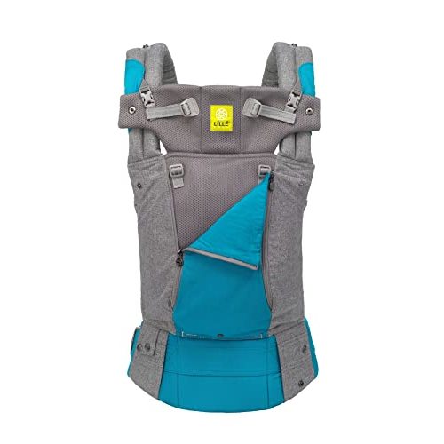 LÍLLÉbaby Complete All Seasons Ergonomic 6-in-1 Baby Carrier Infant to Toddler with Lumbar Support (7-45 Pounds), 360 Degree Baby Wearing & Multi-Position, Inward & Outward Facing (Cool Caribbean)