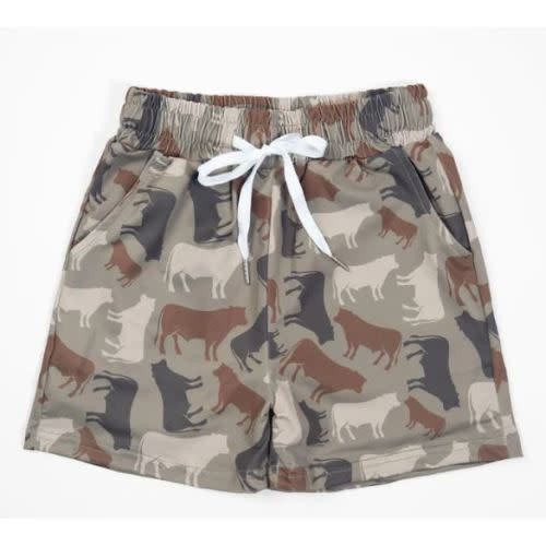 Cow Camo™ Baby Swim Trunk - American Farm Company 12-18 months