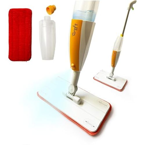 Quiggly Toy Spray Mop for Kids - Toddler Cleaning Set with Real Water Sprayer - Montessori Mini Mop & Sweeper - Kid Mop - Just Squeeze & Spray
