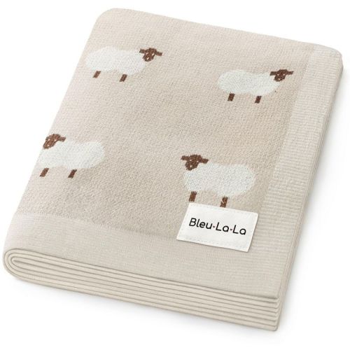 100% Luxury Cotton Soft Knit Swaddle Baby Blanket for Blanket for Newborns and Infants Boys and Girls