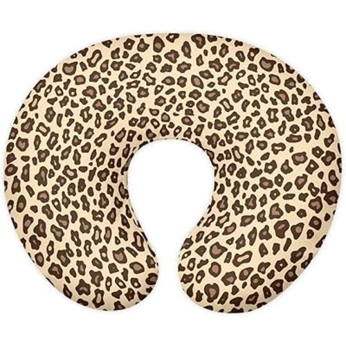 Tnasranmo Nursing Pillow Cover Baby, Soft & Replace Newborn Lounger Cover, Microfiber Nursing Pillowcase for Mon Newborn Breast Friend - Leopard Print