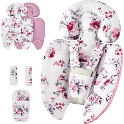 Infant Insert Compatible with 4moms Mamaroo Swing and Graco Swing and Infant Car Seat,Newborn Insert Head & Body Support Cushion,Breathable Soft Fabric, Universal for Baby Swings, Car seats, Strollers