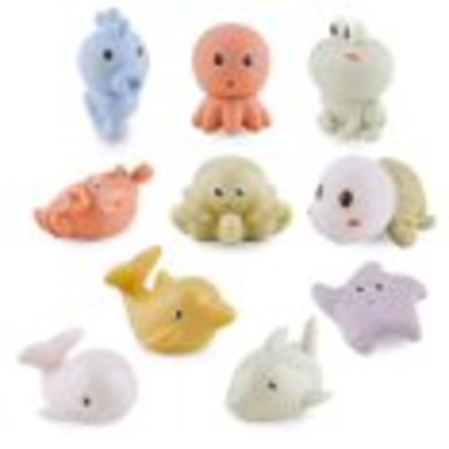 AMCHSURI Bath Toys for Babies 6-12 Months,10 PCS Mold Free Baby Bath Toys Ocean Animals Bathtub Float Toy for Water Play Kids Preschool Education Toy Christmas Birthday Baby Gifts