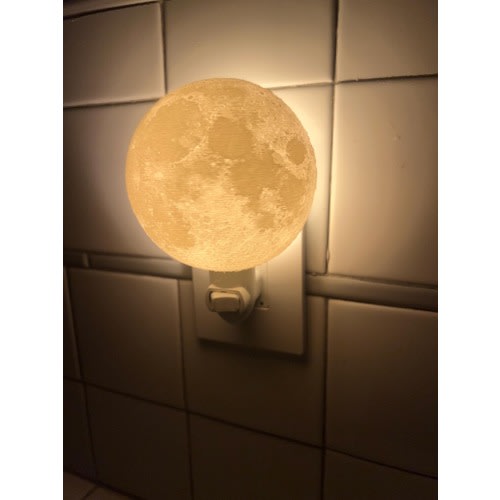 Moon night Light 3D Printed