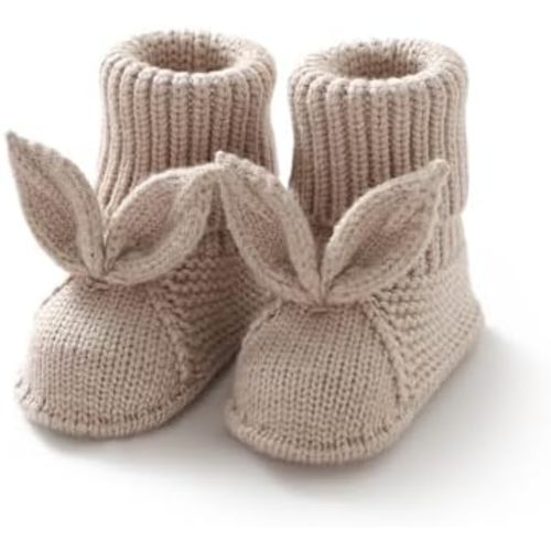 Baby Booties Newborn First Walkers Soft Knit Boots Warm Knitted Crib Shoes for Boy Girl Crochet Infant Sock