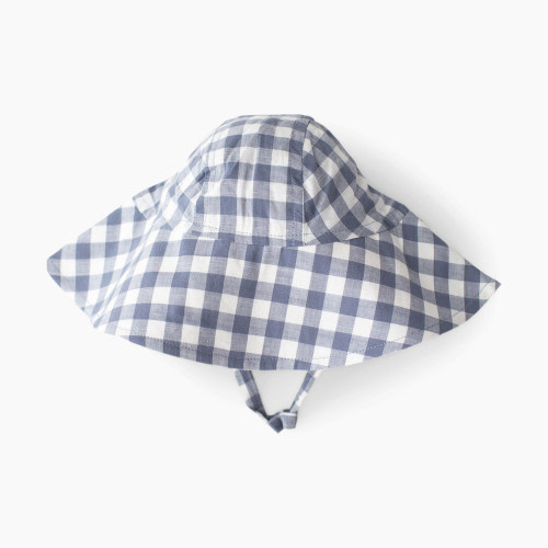 Pehr Checkmate Bucket Hat - French Blue, 12-24M