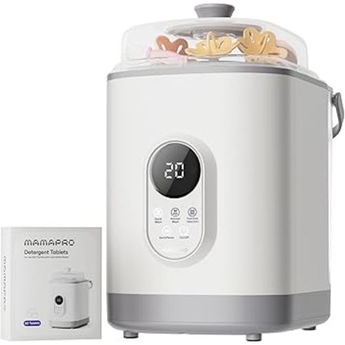 Baby Bottle Washer Pro, Sterilizer & Dryer - All in One Bottle Cleaner for 6 Bottles, Pump Parts & Baby Essentials – Replaces Hand Washing, Time-Saving for Busy Parents