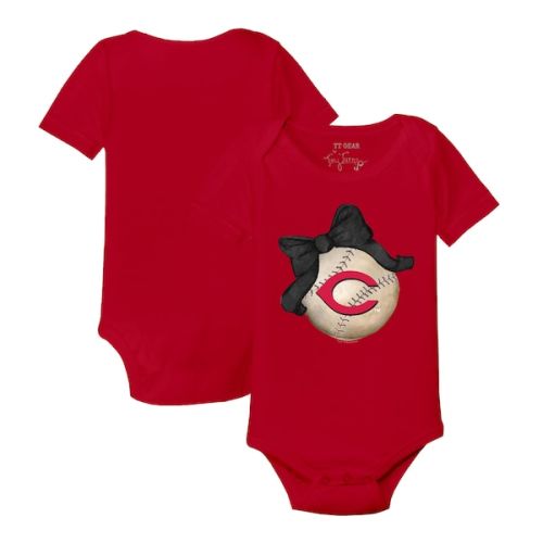 Cincinnati Reds Tiny Turnip Infant Baseball Bow Bodysuit - Red