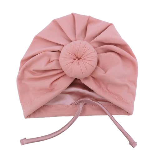 Silky Satin Lined Turban Hat for Babies Infant Toddler Girls Boys Bonnet Newborn Cotton Beanie Little Kids Shower Caps