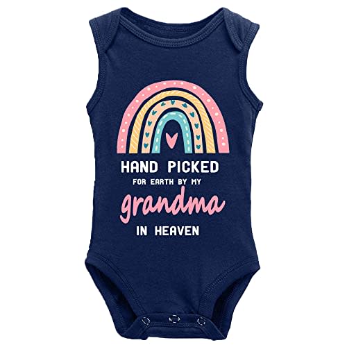Hand Picked for Earth by My Grandma in Heaven Unisex One-Piece Bodysuits