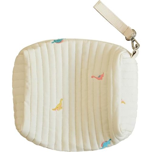 Diaper Bag Tote Small Multifunction Maternity Bag Embroidered Quilted Cotton Cute Handcart Storage Outdoor Bag Travel(Color:Dinosaur)