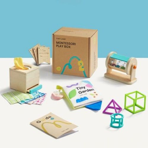 Tiny Land® Montessori Toys Set for Newborns (4-6 month)