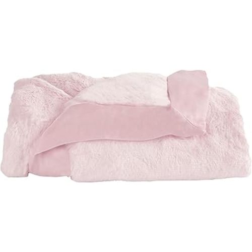 Little Giraffe Baby Blanket - Luxe Soft Blanket with Satin Trim - Baby Stroller Blanket - Newborn Baby Essentials & Baby Gifts - 29x35" - Pink