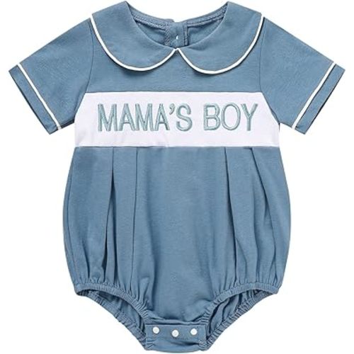 GRNSHTS Baby Boy Summer Clothes Cute Newborn Boy Outfits Short Sleeve Baby Boy Spring Romper Bodysuit Jumpsuit Boys One-Piece