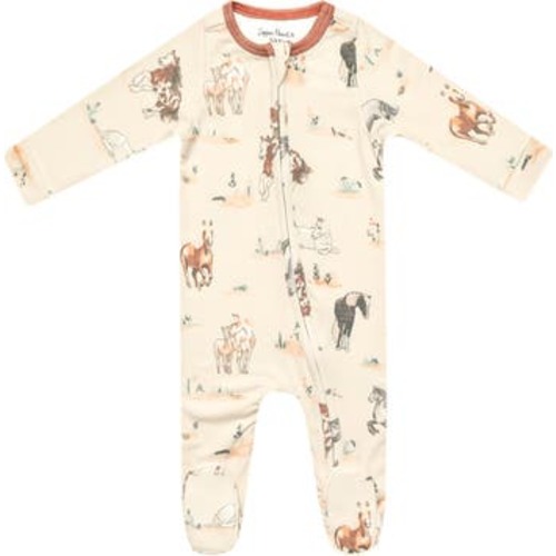 Boone Zip One-Piece Pajamas, 0-3M