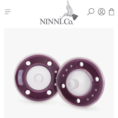 Ninni Pacifier Plum 2 Pack