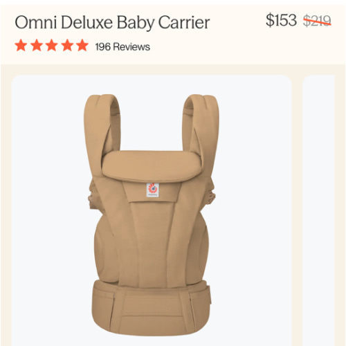Shop Omni Deluxe Baby Carrier - NEW CARRIER | Ergobaby