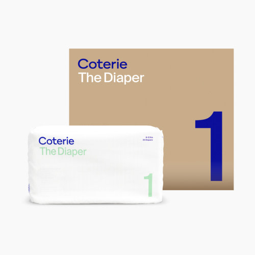 Coterie Ultra Soft Diapers, Monthly Supply - Size 1, 198 Count