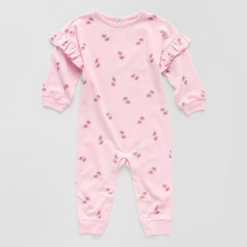 Okie Dokie Baby Girls Long Sleeve Jumpsuit
