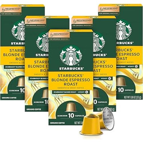 Starbucks by Nespresso Original Line Blonde Roast Espresso 50-count Espresso Pods
