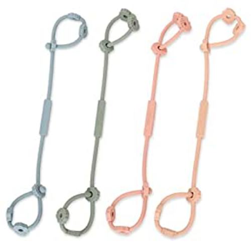 Amazon.com : Toy Safety Straps, Socub Silicone Adjustable Baby Pacifier Teether Straps, 4pcs Toddler Toy Bottle Harness Straps for Strollers, High Chair, Cribs, Bags, BPA Free, Multi Colors : Baby