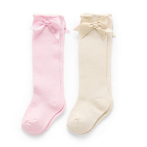 Stepping Stone Baby Girls 2 Pair Knee High Socks