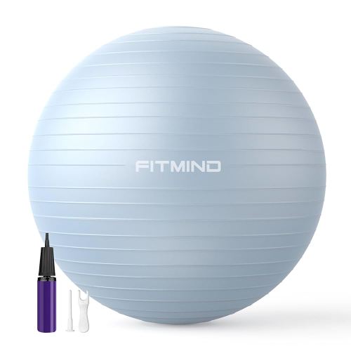 FITMIND_ Extra Thick Exercise Ball Yoga Ball 22in/26in/30in for Workout Pregnancy Stability,Anti-Burst and Slip Resistant Swiss Ball with Pump for Yoga, Pilates, Fitness,Birthing,Physical Therapy