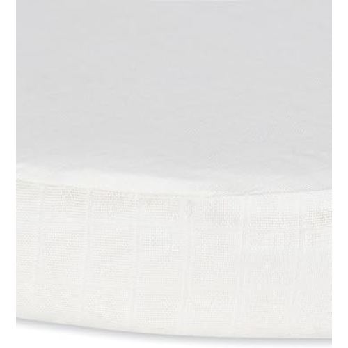 Under The Nile Organic Cotton Muslin - Bassinet Sheet - White, 26" x 18"