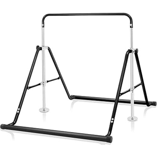 BangTong&Li Gymnastics Bar for Kids Height Adjustable Horizontal Bar Folding Gymnastics Junior Training Bar for Home Gymnastics Equipment
